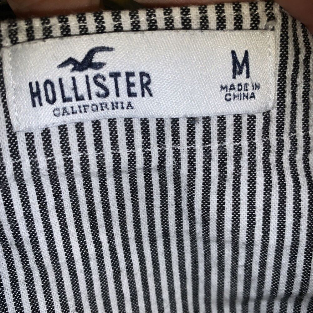 Hollister Dress Y2K Striped Overall Jumper Y2K Preppy Academia Medium Office - Picture 7 of 11